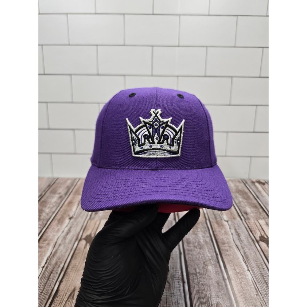 Logo Athletic Sacramento Kings Vintage Plain Logo Adjustable Snapback Hat NBA